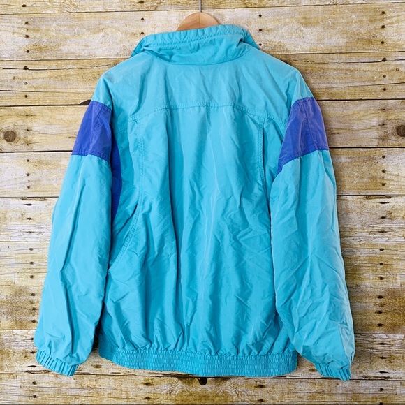 Liz Sport Jacket Vintage Light Blue & Purple Large - Picture 2 of 4